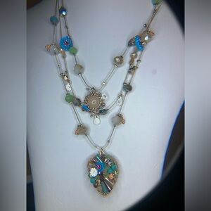 Betsey Johnson Multicolor Layered Necklace